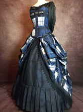 Doctor Who Police Box Corset Gown - Dr Who Tardis Dress